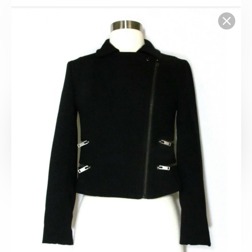 Banana Republic Black Moto jacket Size 10.  Excellent condition.